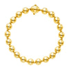 14k Yellow Gold 7 3/4 inch Polished Bead Bracelet